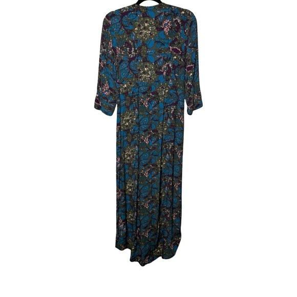 Knot Sisters Asymmetrical High Low Button down Boho Chic Wrap Style Dress Size M - Picture 5 of 14